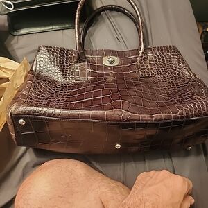 Furla Brown Leather Tote